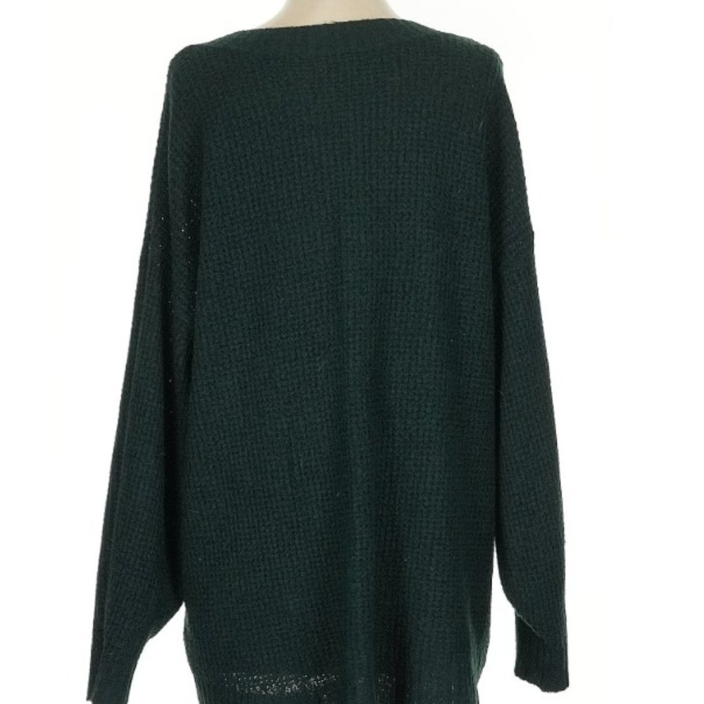 American Eagle Green Pullover V-Neck Sweater - Picture 2 of 6